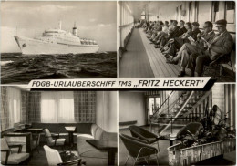 FDGB Urlauberschiff TMS Fritz Heckert - Steamers