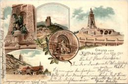 Kyffhäuser - Kaiser Wilhelm Denkmal - Litho - Kyffhaeuser