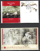 INDONESIE. N°2389-91 + BF 240 De 2009 Sur 2 Enveloppes 1er Jour. Année Du Boeuf. - Anno Nuovo Cinese