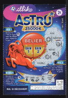 Grattage ILLIKO - ASTRO 66402 3ème Verso - Bélier - FRANCAISE DES JEUX - Lottery Tickets