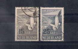 Netherlands 1951, NVPH LP Nr 12-13, Used - Correo Aéreo