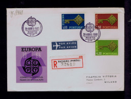 Gc8461 PORTUGAL "EUROPE" CEPT Fdc 1968-04-29 Pmk PORTO (mailed) »Paris - Autres & Non Classés