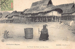 Laos - La Travail Du Coton Aux Hua Pahn - Ed. Collection Raquez - -  - Laos