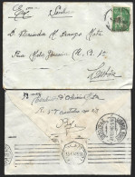 Selo De 40c Ceres  Com Sobrecarga 'Revalidado' 1929. Stamp Of 40c Ceres Overloaded 'Revalidated' 1929. - Brieven En Documenten