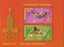 Togo (Rep) Bloc N** Yv:137 Mi:154 Jeux Olympiques De Moscou - Togo (1960-...)