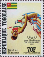 Togo (Rep) Avion N** Yv:502/506 Jeux Olympiques D'été Los Angeles - Togo (1960-...)