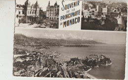 Monaco  G  F    Multivue De La Princpauté De Monaco  ( 3 ) Souvenir - Tarjetas Panorámicas