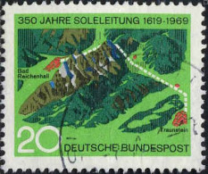 RFA Poste Obl Yv: 465 Mi:602 350 Jahre Soleleitung 1619 1969 (beau Cachet Rond) - Used Stamps