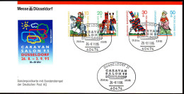 RFA Poste Obl Yv: 475/478 Caravan Salon 95 Düsseldirf 26-8-1995 Enveloppe - Used Stamps