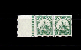 Samoa: MiNr. 21 LF, Waagrechtes Paar, Postfrisch, ** - Samoa