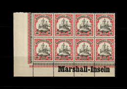 Marschall-Inseln: MiNr. 19, 8er Block Links Inschrift Eckrand, Postfrisch ** - Marshall-Inseln