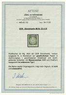 DDR Dienstmarke MiNr. 22 Xl XI, Typ I, Postfrisch, **, BPP Attest - Mint