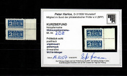 Notopfermarke MiNr. 2 DZ, Postfrisch, **, BPP Attest - Mint