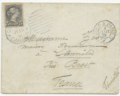 Cover From Quebec To Brest, 1891 - Other & Unclassified