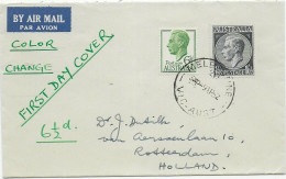 FDC Melbourne/Vic 1952 To Rotterdam/NL - Otros & Sin Clasificación