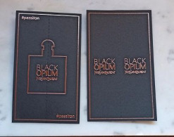 Carte Parfumée Black  Opium D'Yves Saint Laurent - Profumeria Moderna (a Partire Dal 1961)