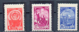 Russia USSR 1961, Sc#2443, 2447, 2446, Mi#2437, 2439, 2440. Definitive. MNH. - Ungebraucht