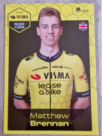 Card Matthew Brennan - Team Visma-Lease A Bike Development - 2024 - Cycling - Cyclisme - Ciclismo - Wielrennen - Radsport