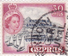 CYPRUS QEII TRAKHONI GR RURAL POSTMARK - Chypre (...-1960)