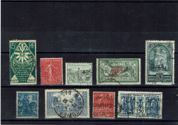 FRANCE - 1924 - 1931 - Y&T N° 164 - 199 - 207 - 211 -  257 - 259 - 261 - 272 - 274  OBLITÉRÉS 124472 - Used Stamps