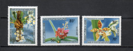 LAOS   N° 233 à 235    NEUFS SANS CHARNIERE    COTE 5.40€     FLEUR FLORE - Laos