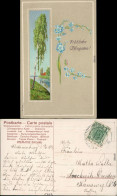 Ansichtskarte  Glückwunsch - Pfingsten - Birke Am Fluss 1907 Prägekarte - Pentecôte
