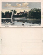 Ansichtskarte Bayreuth Röhrensee Mit Restaurant Und Fontäne 1922  - Bayreuth