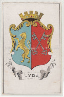 Ліда, Lyda, Coat Of Arms, Postcard Circa 1923 - Bielorussia