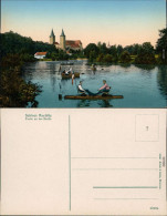 Ansichtskarte Rochlitz Schloss Mit Ruderern Auf Dem See 1914 - Rochlitz