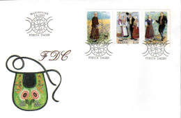 Aland Poste Obl Yv: 72/74 Costumes Régionaux Mariehamn 1.6.1993 Fdc - Aland