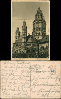 Ansichtskarte Mainz Westtürme Am Dom 1928 - Mainz