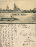 Ansichtskarte Köln Coellen | Cöln Panorama-Ansicht  2 Dampfer 1928 - Koeln