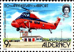 Aldeney-Aurigny Poste N** Yv: 18 Mi:18 Wessex Of The Queens Flight - Alderney