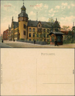 Ansichtskarte Glauchau Kiosk, Kaiserl. Postamt 1913  - Glauchau