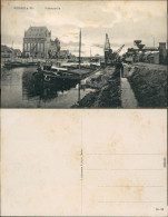 Ansichtskarte Worms Hafenpartie 1910 - Worms