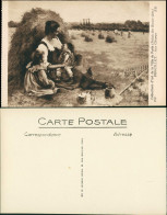 Ansichtskarte  Stillende Mutter Auf Dem Feld, Feldarbeit 1914 - Malerei & Gemälde