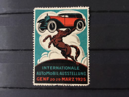 Suisse Vignette Salon International Automobile 1925 - Cinderellas