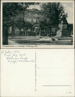 Ansichtskarte Radeberg Kriegerdenkmal Gasthof Lindenhof 1934 - Radeberg