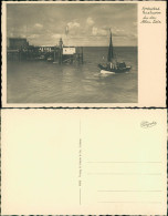 Ansichtskarte Cuxhaven Alte Liebe - Segelboot 1929 - Cuxhaven