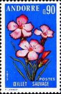 Andorre (F) Poste N** Yv:231 Mi:252 Oeillet Sauvage - Unused Stamps