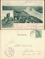 Bad Godesberg-Bonn 2 Bild: Talblick, Burg Drachenfels (Siebengebirge) 1901 - Bonn