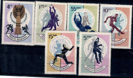 ROMANIA  1966 FOOTBALL MI No 2493-8 MNH VF!! - Unused Stamps