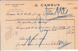11-G.Cambus..Grains,  Fourrages, Issues, Soufre.. Fanjeaux...(Aude)...1923 - Landwirtschaft
