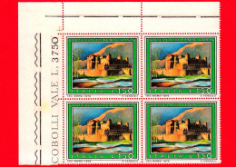 Nuovo - MNH - ITALIA - 1976 - Turismo - 3ª Emissione - Quartina - Castello Di Fenis - 150 L. - 1971-80:  Nuovi