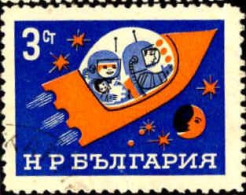 Bulgarie Poste Obl Yv:1436 Mi:1645 Astronautes Dans Fusée (cachet Rond) - Gebraucht