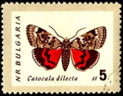 Bulgarie Poste Obl Yv:1159 Mi:1343 Catocala Dilecta (cachet Rond) - Usati