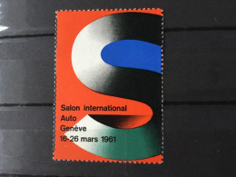 Suisse Vignette Salon International Automobile Genève1961 - Cinderellas