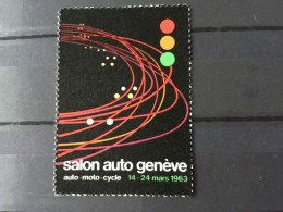 Suisse Vignette Salon International Automobile Genève1963 - Cinderellas