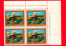 Nuovo - MNH - ITALIA - 1977 - Europa - 22ª Emissione - Quartina - Etna (CT) - Vulcano - 170 L. - 1971-80:  Nuovi