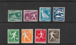 NETHERLANDS COLLECTION.  1928 OLYMPIC STAMPS. SET OF 8. USED. - Gebraucht